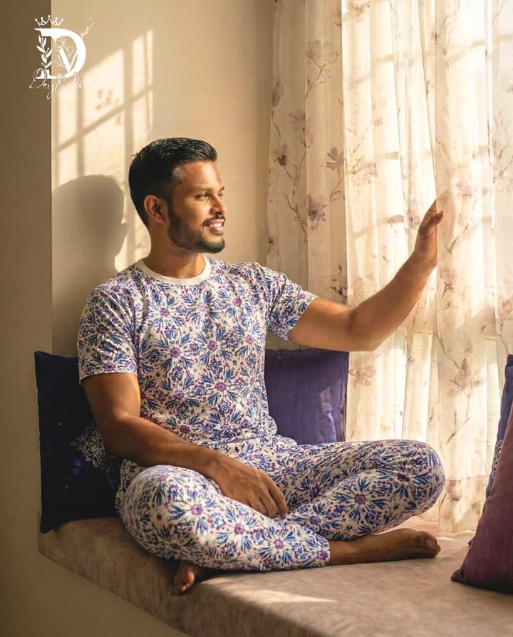 Experience the sanctuary of home with Dey & Vibe’s 'Cotton Covenant.' This feature image captures the unmatched beauty of 100% cotton, showcasing breathable loungewear, whisper-light voile curtains, and vibrant cushions in Persian Indigo and Amethyst
