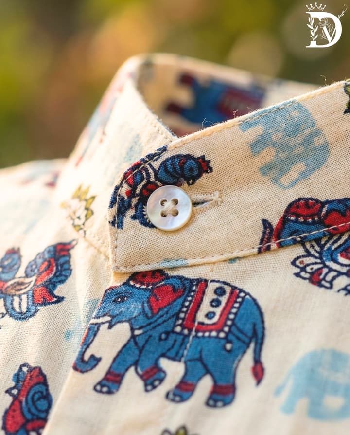 Elephant Print - Light Yellow - CP